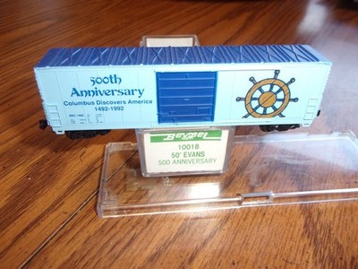 Bev-Bel b 10018 N-scale Columbus Discovers America 500th Anniversary Boxcar