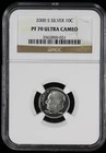 2000-S Proof Roosevelt Silver Dime 10c NGC PF70 UCAM Ultra Cameo