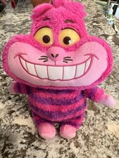 Disney Alice in Wonderland Talking Cheshire Cat Plush Light Up Eyes 11 In Works
