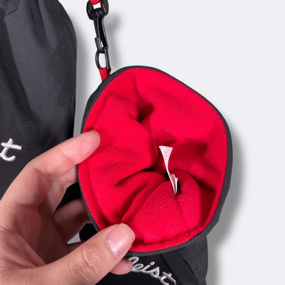 Luvas de golfe masculinas Titleist tamanho único preto vermelho forrado à prova de vento inverno quente - Imagem 3 de 4