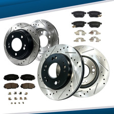 Front Rear Drilled Slotted Rotors Brake Pads For 2010 Pontiac Vibe Toyota Matrix Front Rear Drilled Slotted Rotors Brake Pads For 2010 Pontiac Vibe Toyota Matrix