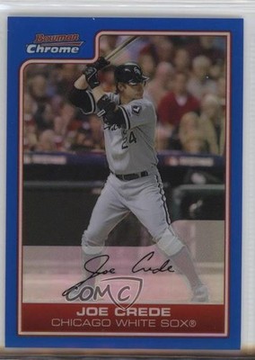 2006 Bowman Chrome Blue Refractor /150 Joe Crede #117 0q3