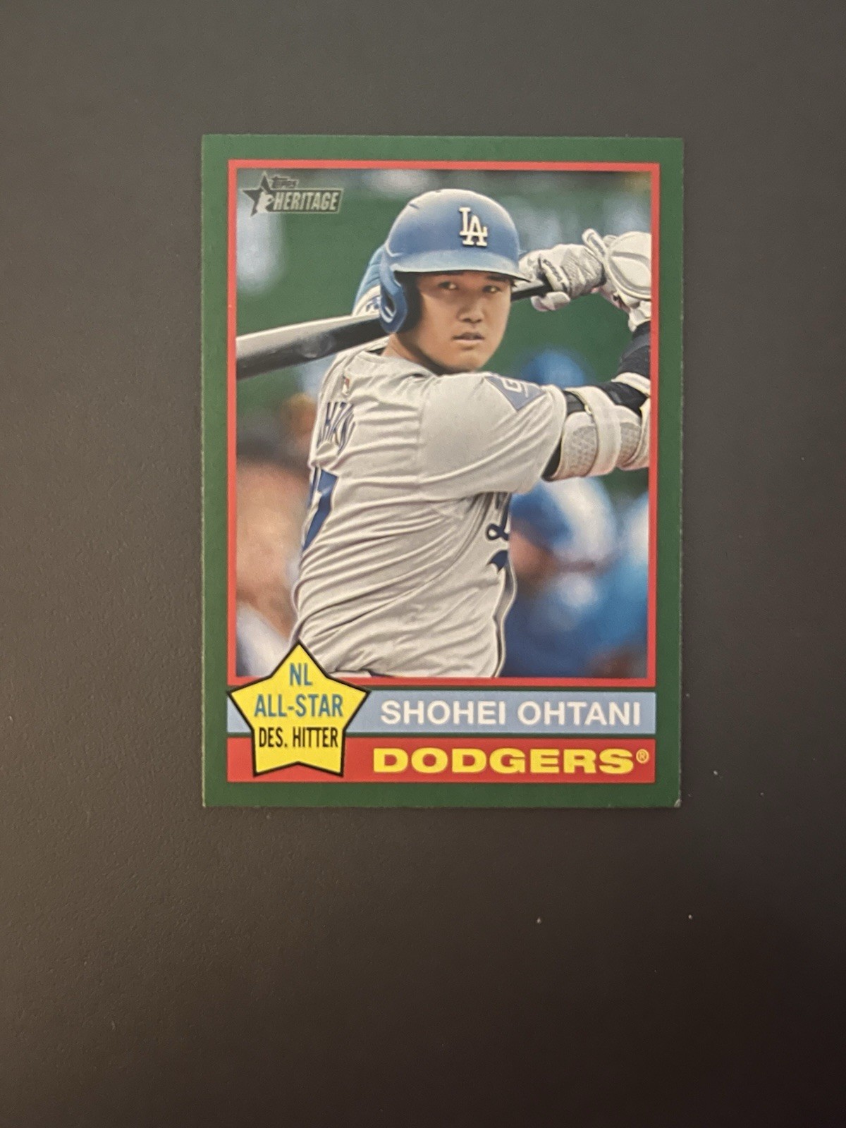 2025 Topps Heritage - Shohei Ohtani #148 Dark Green Border
