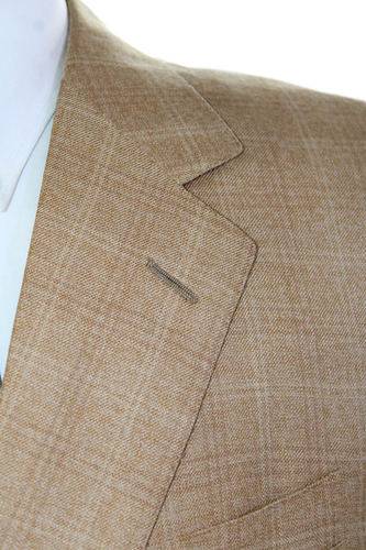 Ermenegildo Zegna Mens Wool Two Button Silk Lined Suit Jacket Yellow Size 42 - Picture 2 of 9