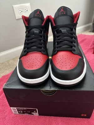 Nike Air Jordan 1 Mid Bred Chicago Banned Mens Size 12 NEW