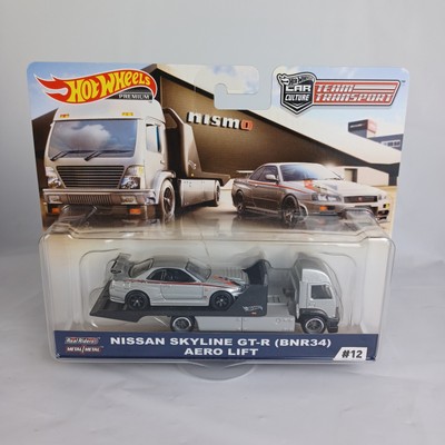 ミニカー NISSAN SKYLINE GT-R (BNR34) AERO LIFT HOT WHEELS Nissan Skyline GT-R (BNR34) Aero Lift #12 Premium Team