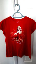 taylor swift 2011 speak now concert tour t-shirt double sided red - medium