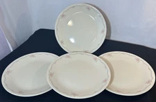 Set of 4 Corelle Corning "English Breakfast"  Dinner Plates  Vintage 10.25” EUC