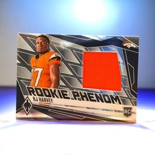 RJ Harvey 2025 Panini Phoenix Rookie Phenom Patch /699 Rookie RC Broncos