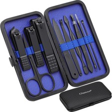 Professional 10-in-1 Manicure Set Nail Clippers Kit Stainless Steel Nail Care