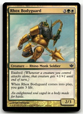 Rhox Bodyguard #122 (Foil) (NM) Conflux CON Magic MTG