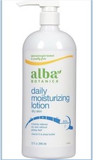 Alba Botanica Very Emollient Body Lotion, Maximum Dry Skin Formula, 32 Oz 12/26