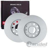 2X Kamoka Bremsscheiben 256Mm Voll Hinten Passend FÜR Audi A3 Skoda Octavia