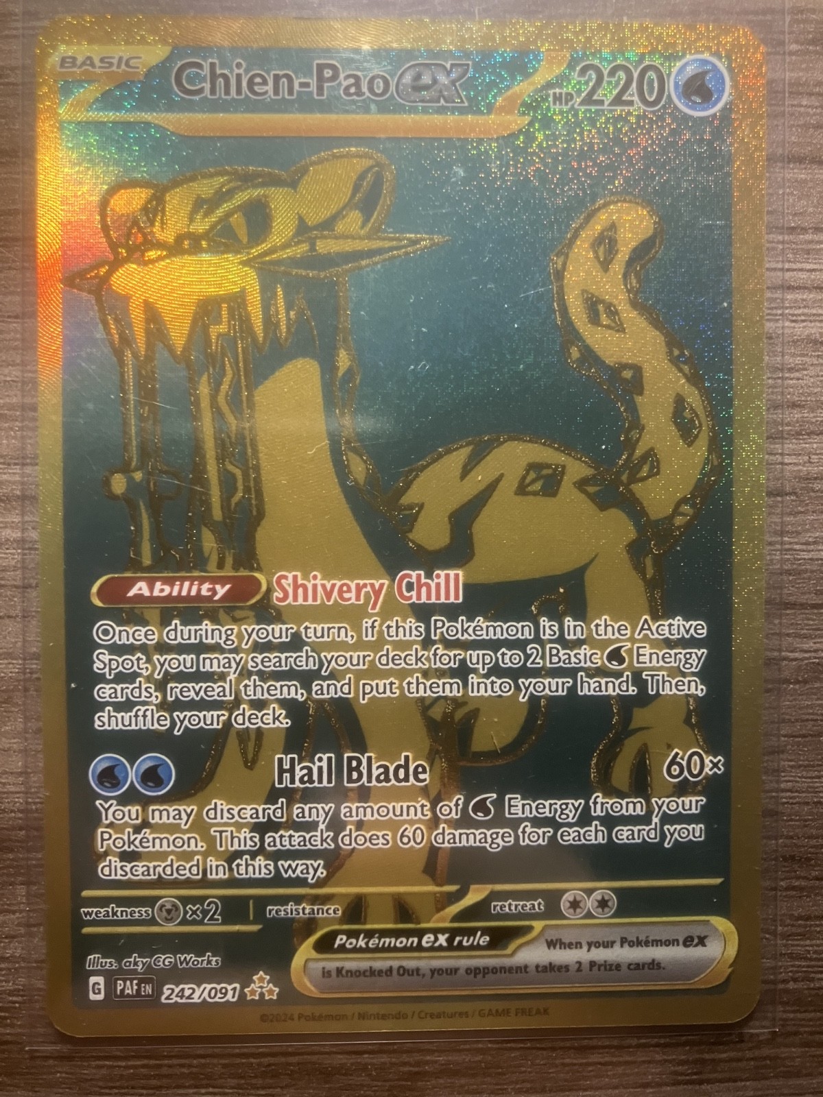 Chien-Pao ex 242/091 SV: Paldean Fates Holo