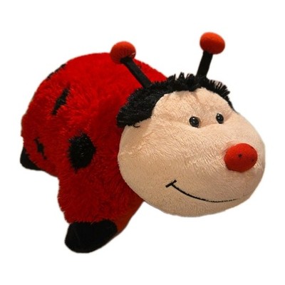 Pillow Pets LadyBug Pillow Retired 2010  Large Plush-Rare CLEANED!