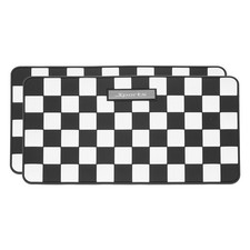 2Pcs Car Dashboard Anti-Slip Mat, 10.2" x 5.9" Phone Grip Pad, Black-White