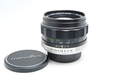 Minolta MC Rokkor-PF 58mm f1.4 Manual Focus Prime Lens in MD Mount.