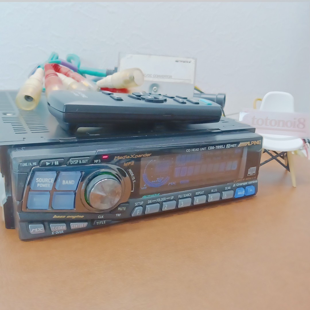 ALPINE CDA-7895J CD/MP3 プレーヤー Alpine CDA-7895J 1DIN Car Audio CD AUX 4V PreOut 60W x 4 Working