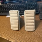 Vtg Ceramic Towel Bar Post Holders: Blue,  Brand New! — photo 3