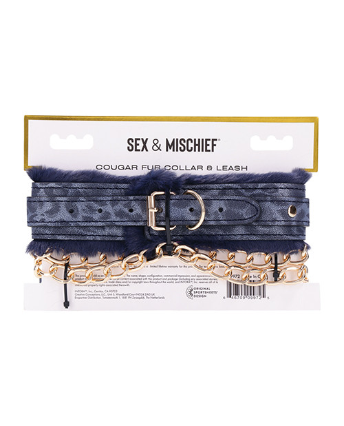 Sportsheets Sex & Mischief Cougar Fur Collar & Leash | eBay