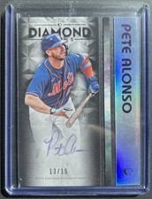 2023 Topps Diamond Icons White Polychromatink Pete Alonso Auto /15 Purple Ink