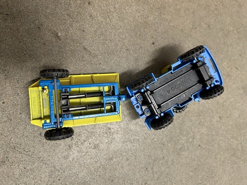 Corgi Farm Unimog And Dump Trailer. Diecast. Die Cast. Blue And Yellow! - Picture 8 of 9