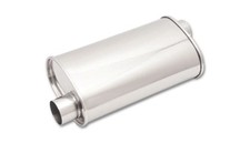 Vibrant StreetPower Oval Muffler 5in x 9in x 15in - 2.25in inlet/outlet Offset-