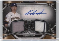 2021 Topps Museum Collection Single-Player Dual Relic /271 Keston Hiura Auto 8k4