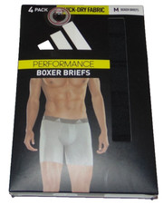  4 NEW Men's ADIDAS Performance Quick-Dry Boxer Briefs Size M 32-34 Nice FS 