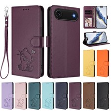 Flip Leather Shockproof Cute Cat Stand Covers Case For Samsung S Series Phone
