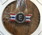 US WW2 Army Navy Excellence Military Service Production Award Vtg Sterling Pin