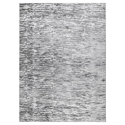 Lavin Rugs U5029 Samira 2' x 3' Monochromatic Rug, Grey Silver/Blue - U5029-0203