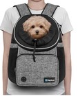 PetAmi Dog Front Carrier Backpack Adjustable Pet Cat Puppy Chest Carrying Bag- L