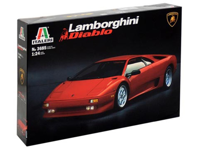 Maquette voiture de sport Italeri 3685 Lamborghini Diablo 1/24 kit plastique à monter