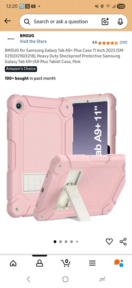 Funda Protectora Samsung Galaxy Tab A9, 8.7", Resistente Antigolpes, NUEVA Foto 3 de 4