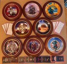 Grateful Dead Complete 8 Plate Set Framed The Hamilton Collection Stanley Mouse