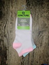 KIDS SOCKS 5-9 WHITE ANKLE SOCKS 3PK BRAND NEW