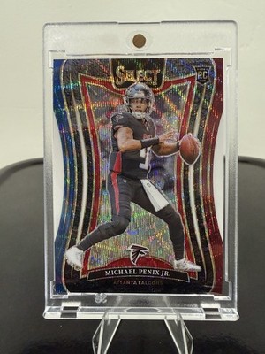 Michael Penix Jr. RC /149 Tri-Color Suite Level 2024 Panini Select #371 Falcons