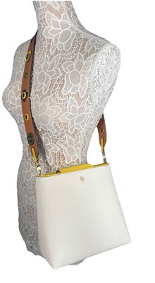 Tory Burch Handbag Emerson Novelty Bucket Bag Color Ivory