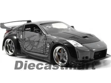 JADA 97172 FAST & FURIOUS DK NISSAN 350Z 1:24 DIECAST MODEL CAR GREY BLACK