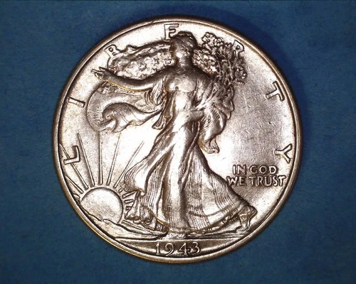 1943 WALKING LIBERTY "SILVER" HALF DOLLAR ~ AU **1117-5