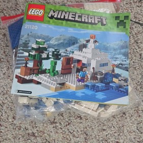 LEGO Minecraft: The Snow Hideout (21120) Complete some parts substituted color