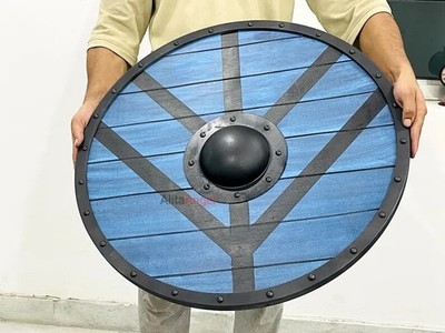 24'' Lagertha Wooden Viking Shield For Cosplay And Home Decor Handmade Shield