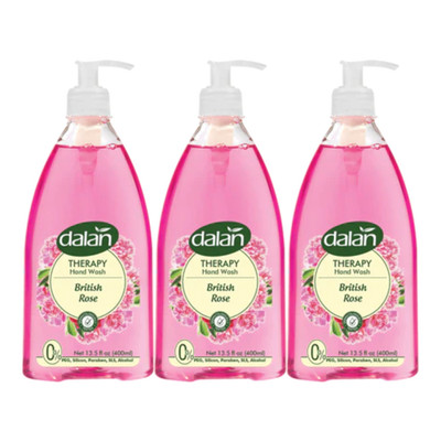Dalan Therapy British Rose Hand Wash, 13.5oz. (Pack of 3)