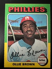 1975 Topps Ollie Brown #596 Philadelphia Phillies