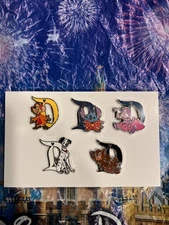 Disney Pins DLR 2025-Hidden Mickey Wave B Disneyland D Set  - Set of 5