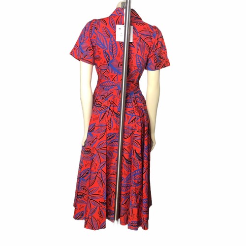 Alexis x Target Tropical Leaf Short Sleeve Shirtdress - Picture 6 of 7