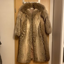 Echtpelzmantel - Kojote von Pierre Balmain Paris, Damen Größe 38