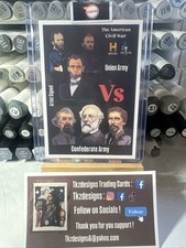 Abraham Lincoln Robert E Lee Nathan Bedford Forrest Patrick Cleburne Card - TK