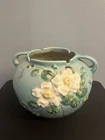 ROSEVILLE POTTERY White Rose Jardinere #388-7”